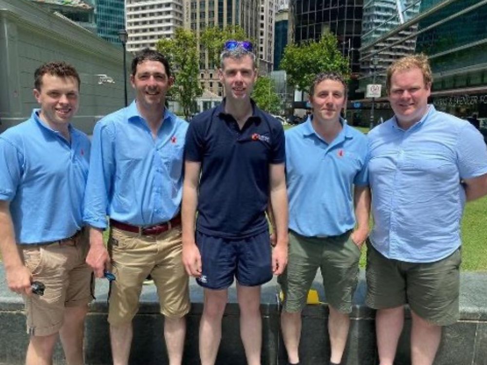 Nuffield Ireland scholars pictured in Singapore on their GFP 2023 travels