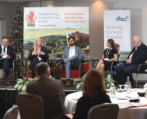 Nuffield Conference 2022 Panel Discussion, Chaired by Geoff Dooley, with Helen Sheridan, Thomas Duffy, Gillian O’Sullivan and Ciaran Duggan.